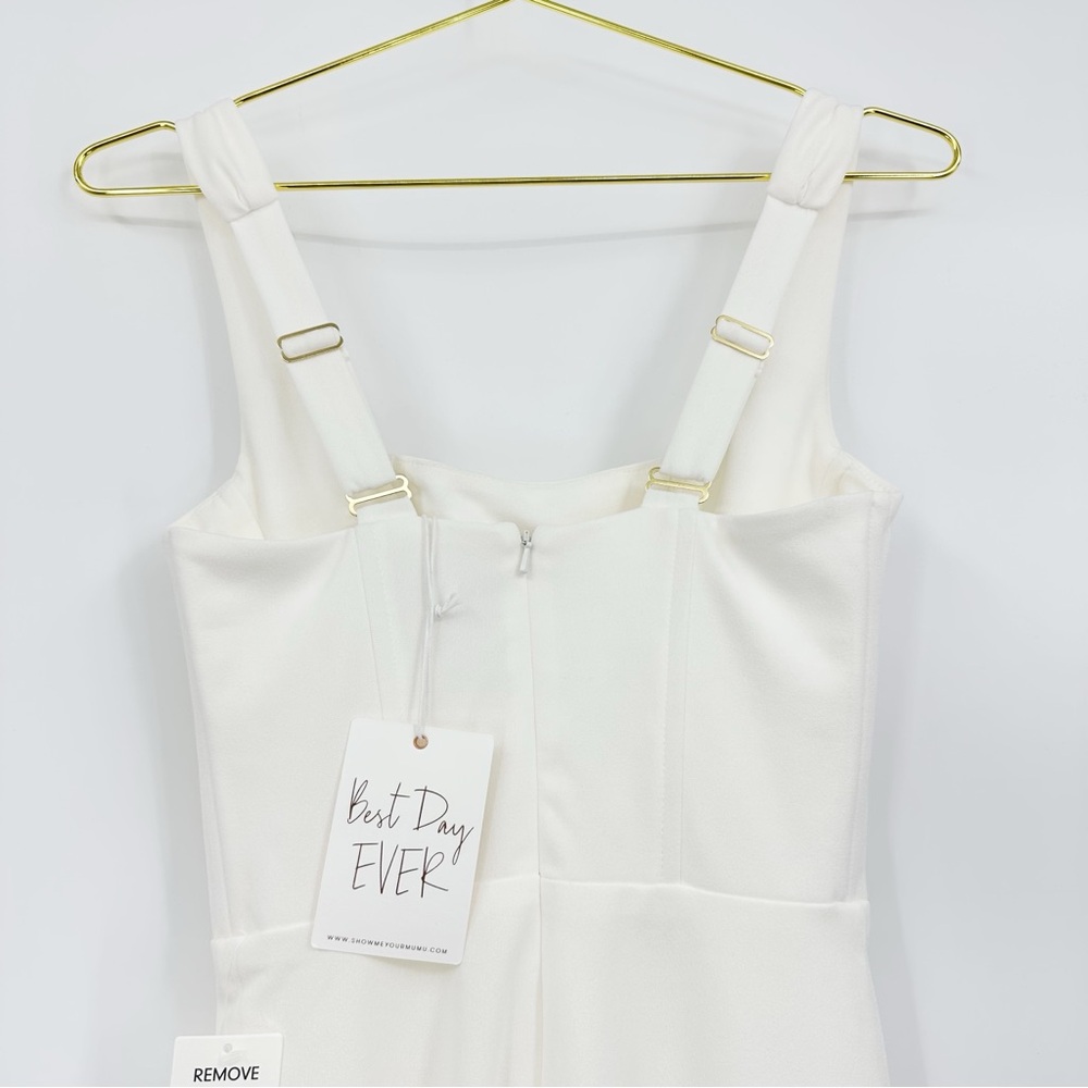 Show Me Your Mumu White Nina Jumpsuit Bridal Reception Rehearsal Extra Small - Picture 6 of 16